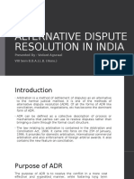 Alternative Dispute Resolution in India