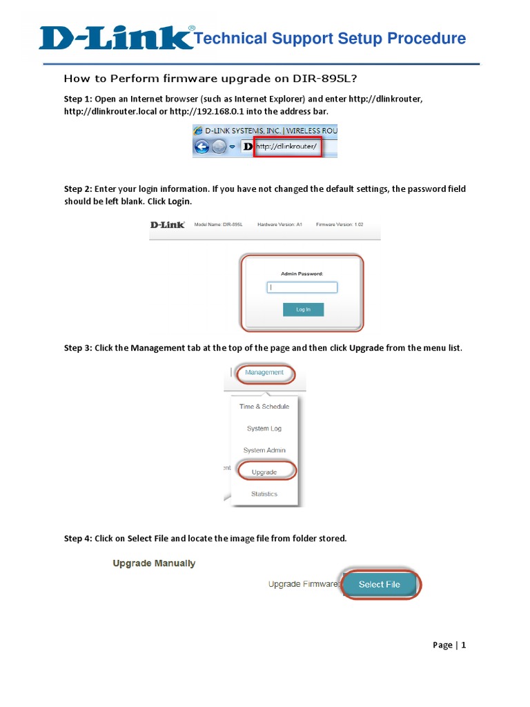 Router Firmware Upgrade Guide | PDF | Computers