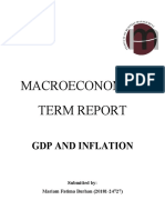 Macroeconomics Term Report: GDP and Inflation