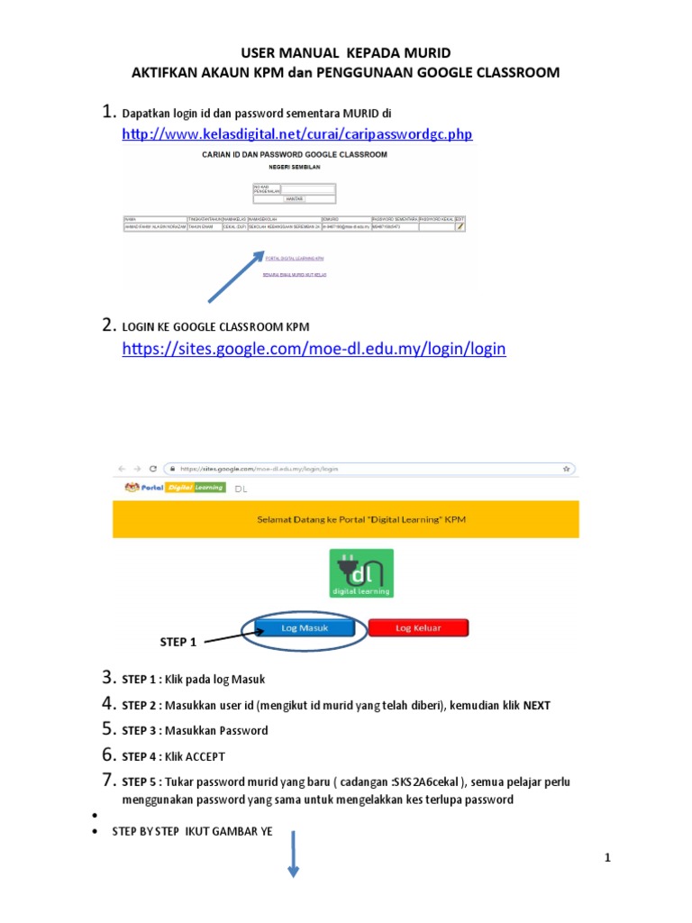 Manual Google Classroom