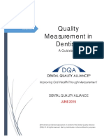 Quality Measurement in Dentistry - 2019