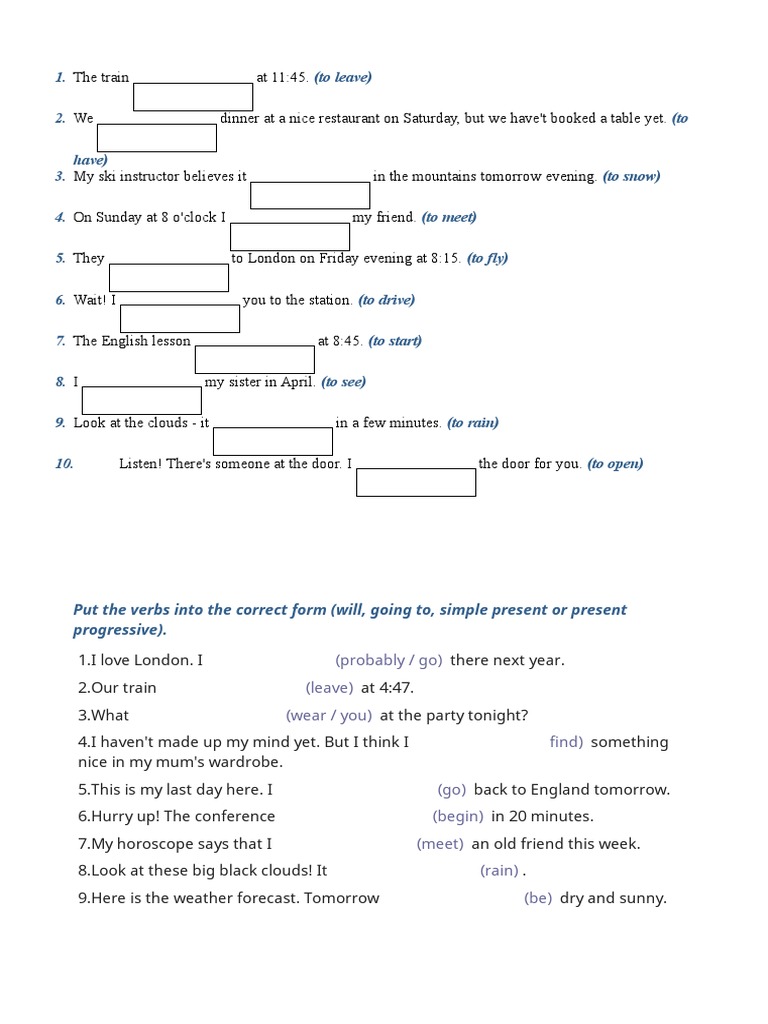 English Verb Tense Exercises | PDF | Language Arts & Discipline ...