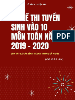 63 de Thi Tuyen Sinh Vao 10 Mon Toan Nam 2019 - 2020 PDF