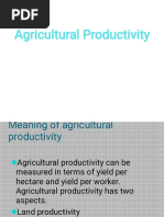 Agricultural Productivity