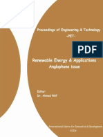 Renewable Energy & Applications Anglophone Issue