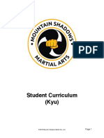 Student Curriculum (Kyu) : © 2018 Mountain Shadows Martial Arts, LLC