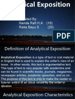 Analytical Exposition
