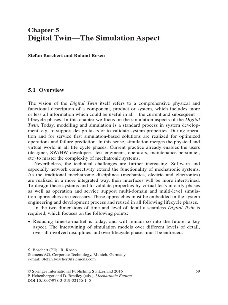 Digital Twin-The Simulation Aspect | PDF | Product Lifecycle | Mechatronics
