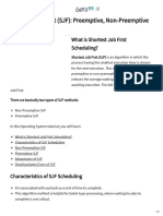Shortest Job First (SJF) - Preemptive, Non-Preemptive Example PDF