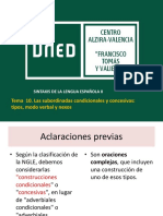 Tema 10 SINTAXIS DE LA LENGUA ESPAÑOLA II Ok