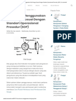 Cara Benar Menggunakan Dial Gauge Sesuai Dengan Standart Operasional Prosedur (SOP) PDF