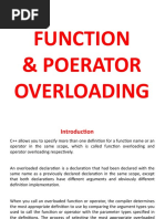 Function & Poerator Overloading