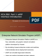 Hcia R&S Part 1: Ensp Interface Introduction