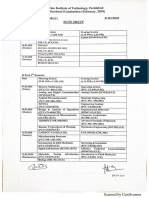 Date Sheet 1st Sessional