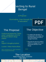 Connecting To Rural Bengal: A Proposal: Illuminating Lives Through The Lamp of Education