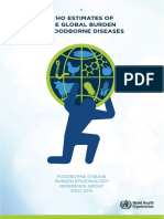 Who Estimates of The Global Burden of Foodborne Diseases