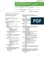 Basic Revenue Cycle Management Quiz 20190524