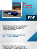 La voiture solaire-impact environnemental