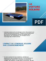 La Voiture Solaire-Impact Environnemental