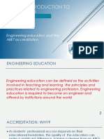 Engr002-Introduction To Engineering Dr. Ahmad El Hajj: Engineering Education and The ABET Accreditation