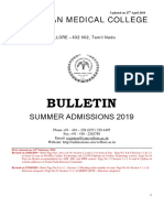 CMC Vellore Summer Admission Bulletin 2019.pdf