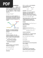 Operaciones Algebraicas. Conceptos