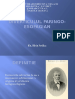 DIVERTICULUL FARINGO-ESOFAGIAN Prezentare Rezidenti