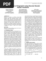 Identification of Fingerprint Using Discrete Wavelet Packet Transform