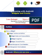 Programming With Android:: Widgets and Events