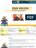 Eje I. Trabajo Escolar - Primero Básico PDF