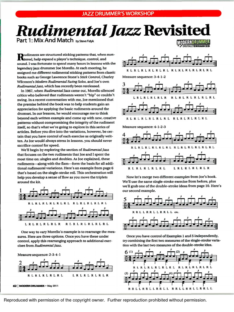 Rudimental Jazz Revisited | PDF