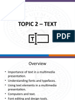 Understanding Text Elements in Multimedia Presentations