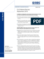 CLO Market Review September 2010: Please See The Last Page of This Publication For Important Disclosures