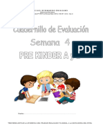 Cuadernillo Pre Kinder Semana 4