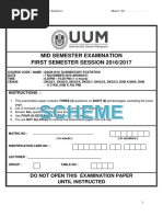 Scheme MIDSEM 2016-2017 PDF