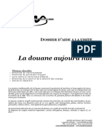 La Douane Aujourdhui PDF