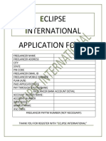 Application Form - Eclipse International