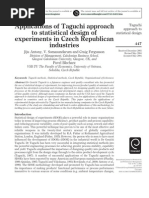 Download Application of Taguchi Method of Experimental Design by mohamedadelali SN46002233 doc pdf