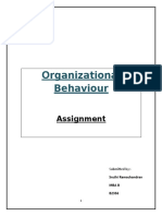 Organizational Behaviour: Assignment
