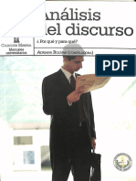 Análisis Del Discurso ¿Por Qué y para Qué?