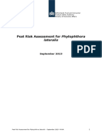 Pest Risk Assessment For Phytophthora: Lateralis
