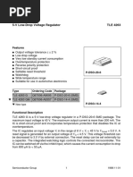 5-V Low-Drop Voltage Regulator TLE 4263: Features