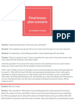 Final Lesson Plan Scenario