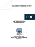 Estudio Geológico, Geotécnico, Geomorfológico, Geológico y de Estabilidad de Taludes para El Talud Ubicado en El Barrio La Trinidad en El Municipio de Floridablanca - Santander PDF