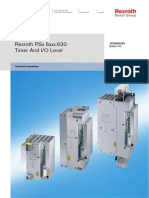 Rexroth PSX 6Xxx.630 Timer and I/O Level: Technical Information