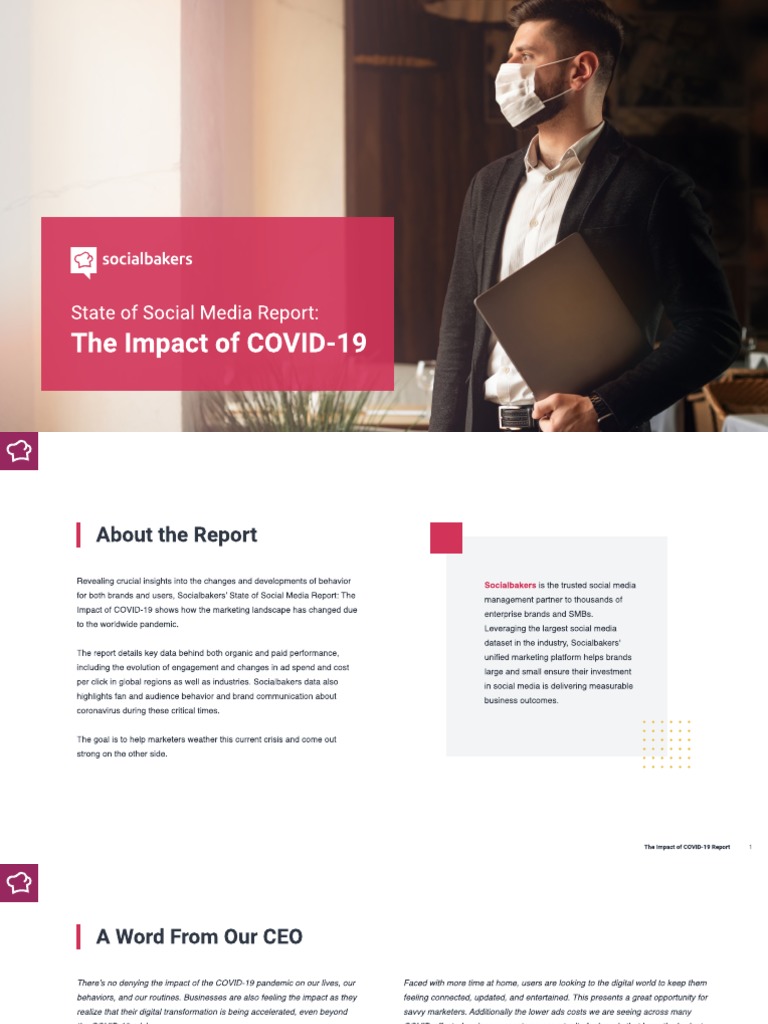 The Impact of COVID-19: State of Social Media Report | PDF | Social ...
