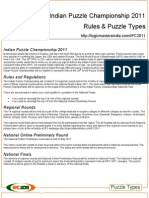 IPC2011 Puzzle Types