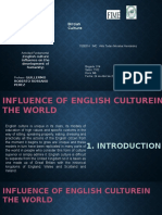 British Culture: English Culture Influence On The Development of Humanity Guillermo Roberto Rossano Perez