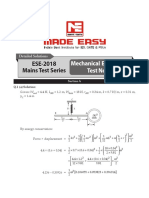 ESE-2018 Mains Test Series: Mechanical Engineering Test No: 11