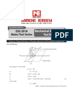 ESE-2018 Mains Test Series: Mechanical Engineering Test No: 6